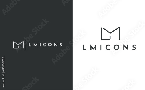 LM icons, LM Monogram Logo, LM Lettermark Icon, Modern LM Logo, Minimalist LM Symbol, Abstract LM Design, Bold LM Typography, Creative LM Branding, LM Initials Logo, Elegant LM Emblem, Stylish LM Icon