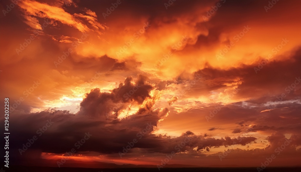 Orange Clouds in the Sky Orange Clouds in the Sky