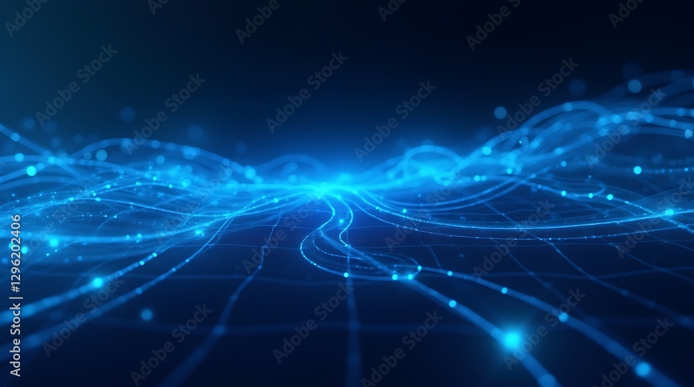 Futuristic Abstract Background with Dynamic Blue Lines Futuristic Abstract Background with Dynamic Blue Lines