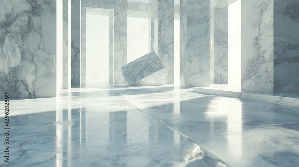 Obraz premium Modern Marble Architecture Interior Design