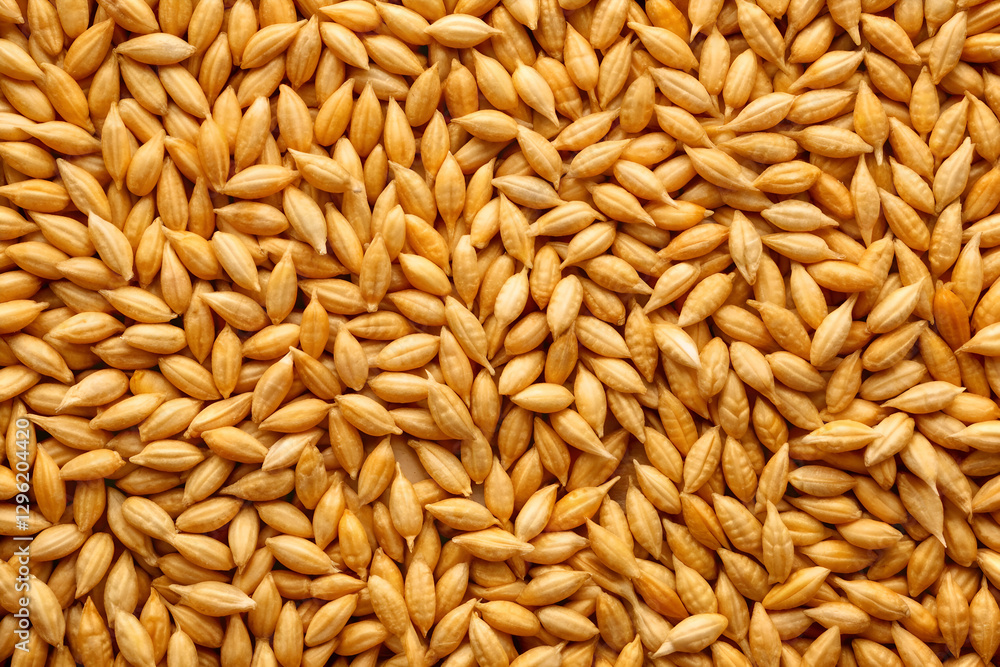 Golden Wheat Grains Texture. Close Up Photography Golden Wheat Grains Texture. Close Up Photography