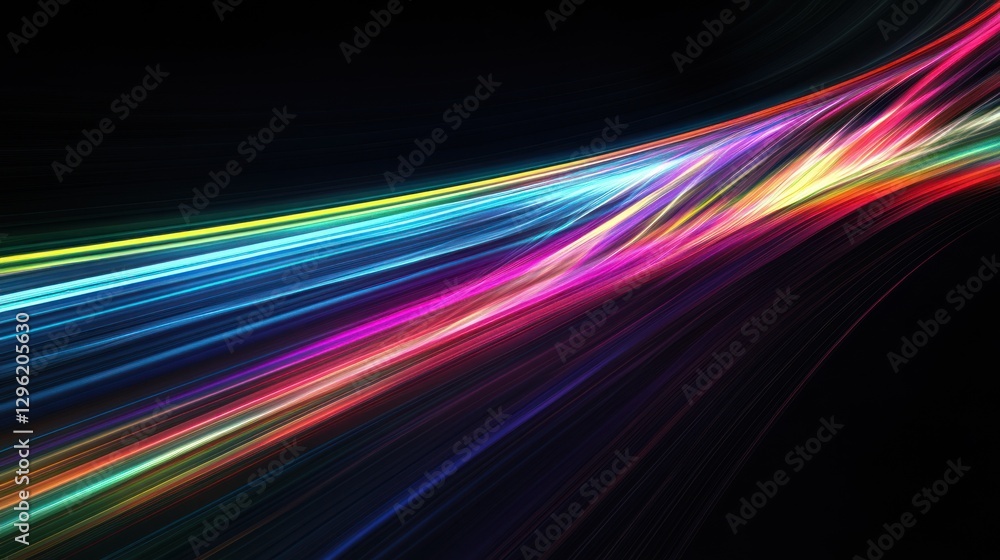 Abstract vibrant colorful light streaks Abstract vibrant colorful light streaks