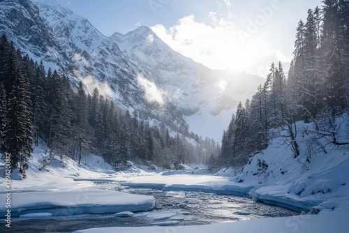Wallpaper Mural Winter glaciers and frozen water formations in the Swiss Alps. Torontodigital.ca