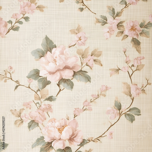 Seamless pattern with flowers