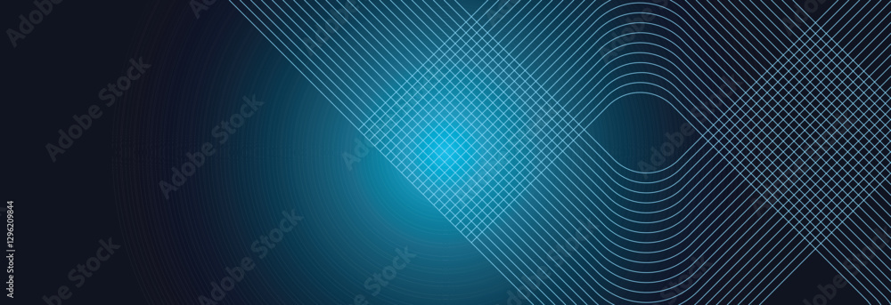 Obraz premium Blue wave Background illustration. Blue Backgrounds vector, Blue curvy background.