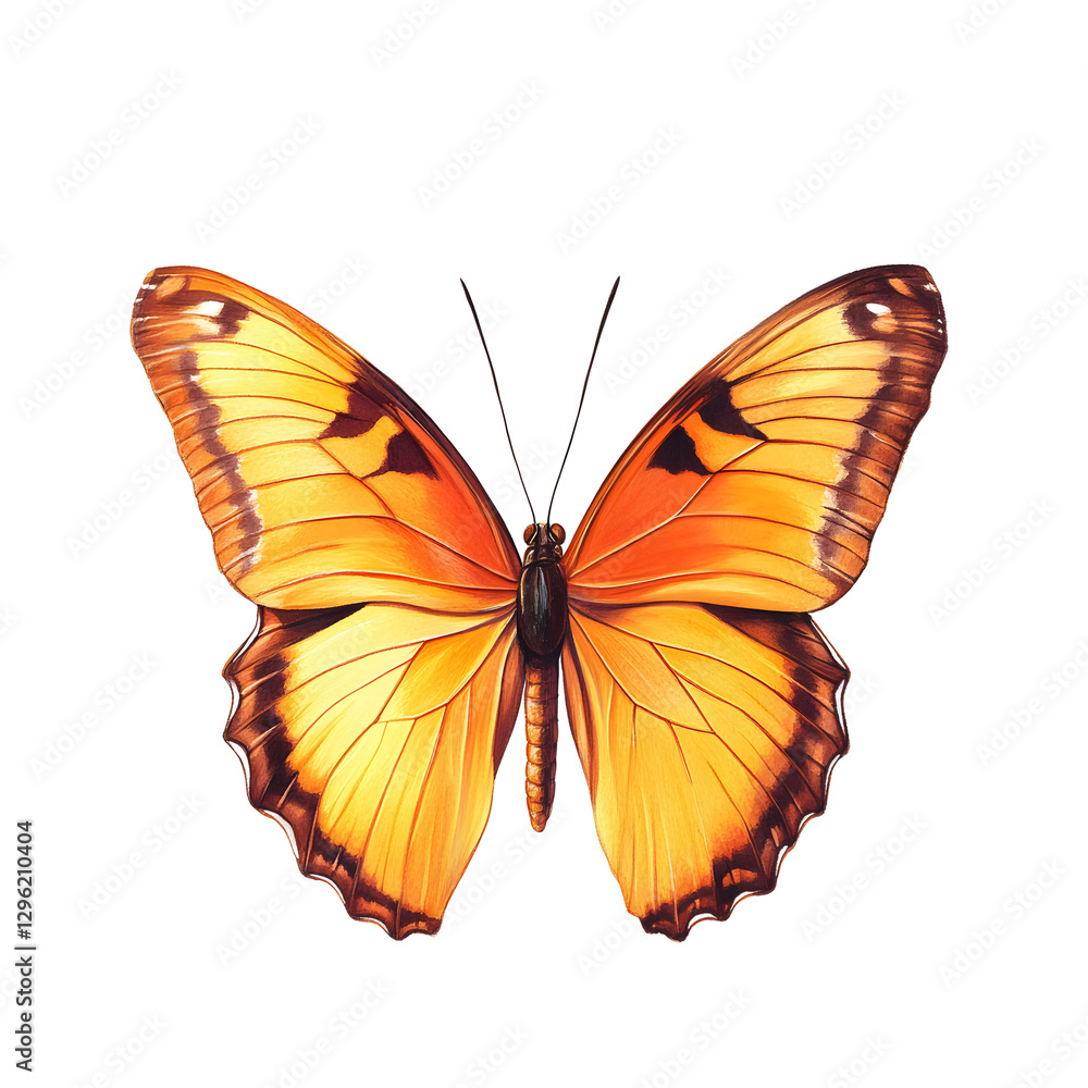 Banded Orange butterfly Banded Orange butterfly