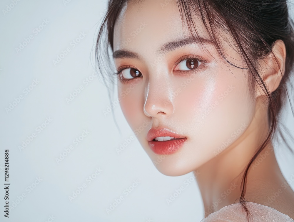 アジア人女性のポートレート（スキンケア・エステサロン）