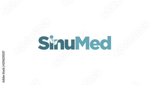 Sinu Med for Cold and flu virus syringe icon logo design template