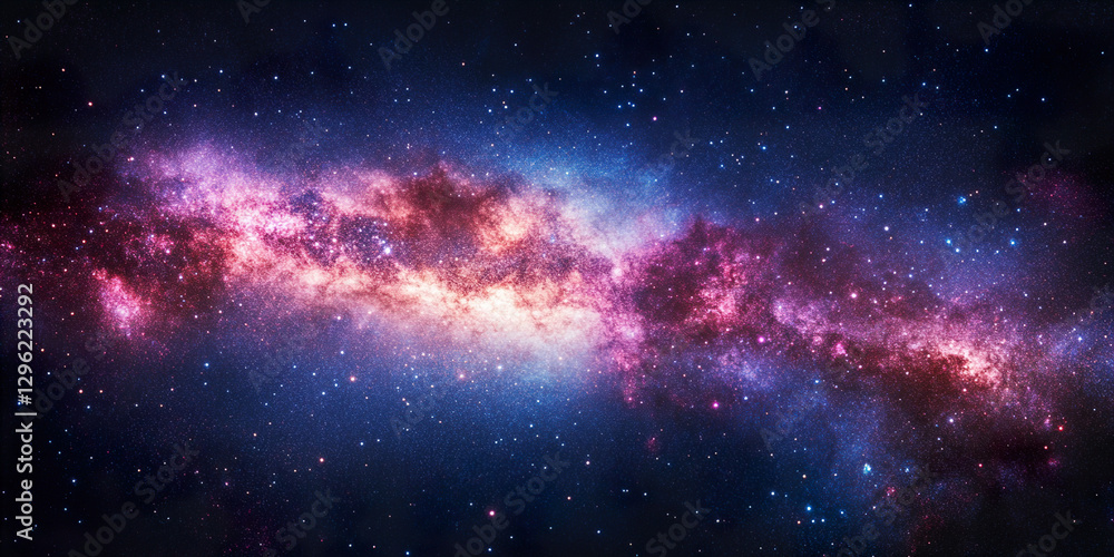 Naklejka premium Milky Way Galaxy View