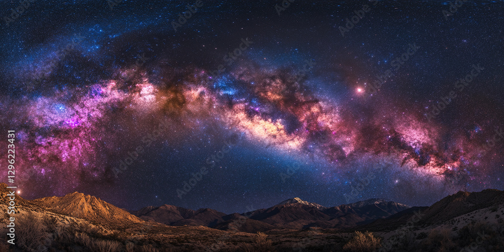 Naklejka premium Milky Way Galaxy View 