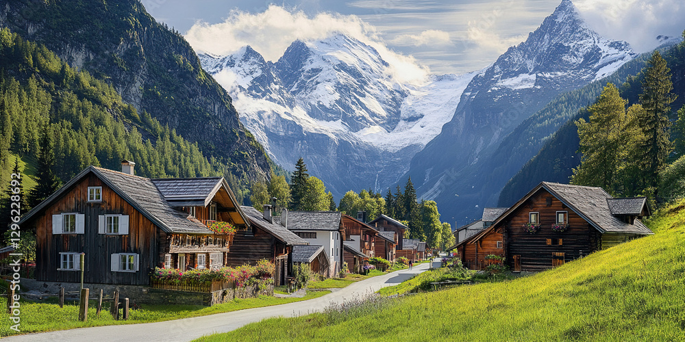 Austrian Mountain Vista
Austrian Mountain Vista