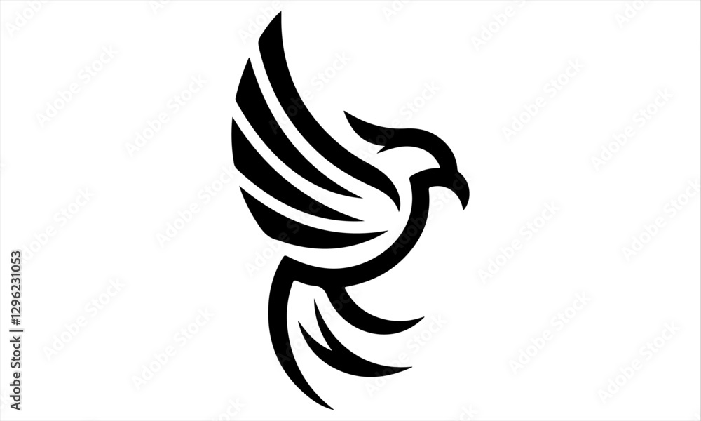 Obraz premium eagle tattoo vector