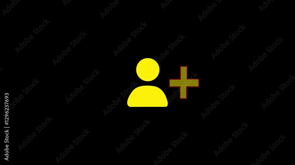 Symbol user plus appears from crumbling sand. Then crumbles down. Alpha channel Symbol user plus appears from crumbling sand. Then crumbles down. Alpha channel