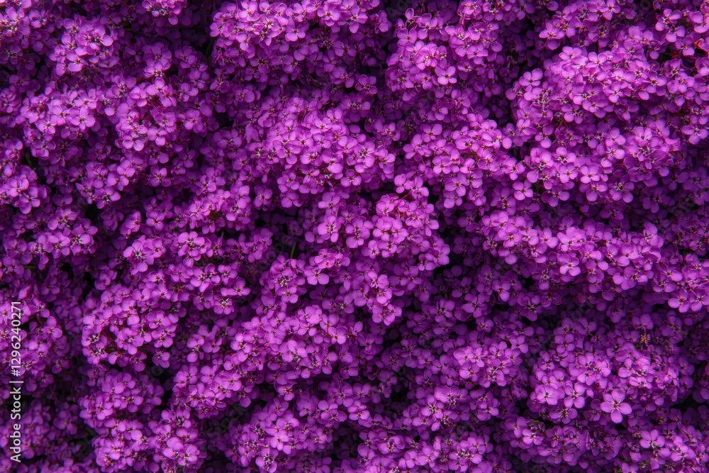 Obraz premium Statice - Herbaceous Botanical Bloom in Violet. Macro Close-up of Spring Flora