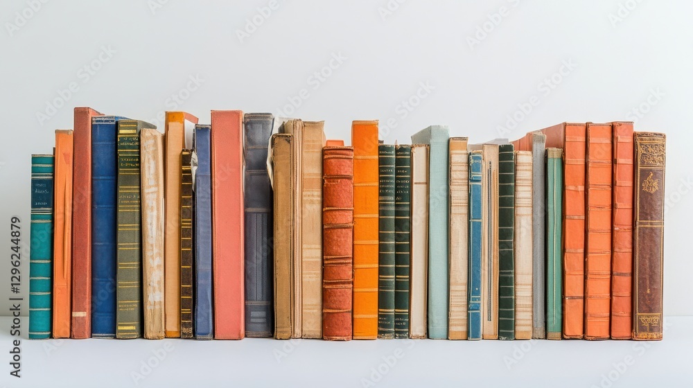 Naklejka premium Institutional repository with research papers and dissertations symbolizing academic knowledge storage