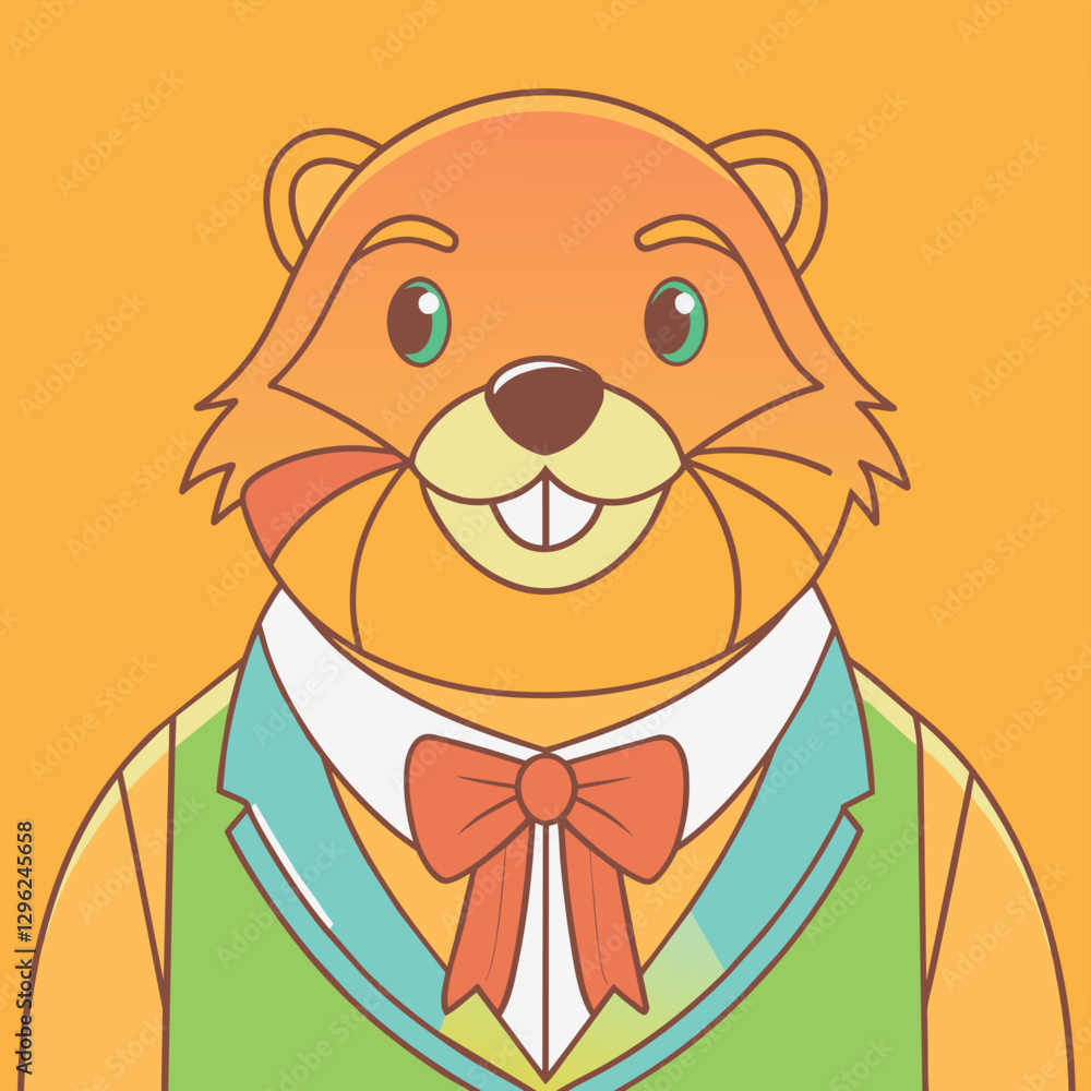 Fototapeta premium beaver portrait