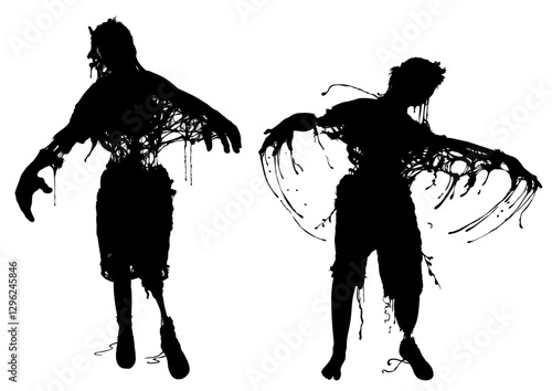 Zombies Spreading Gross Splatter