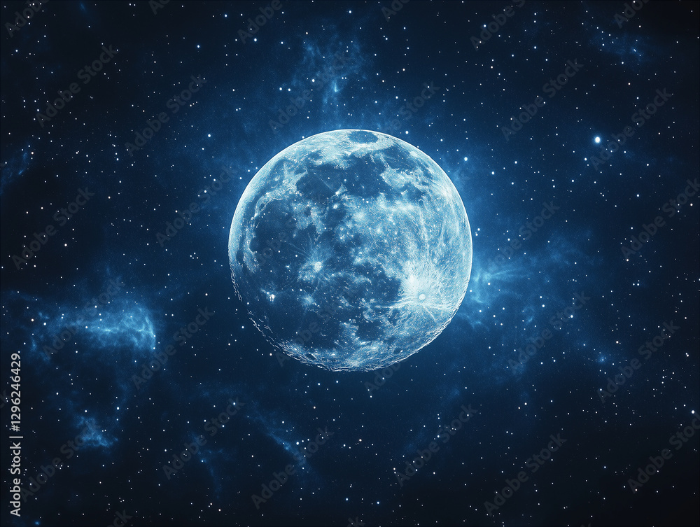 Fototapeta premium Background with a planetary system