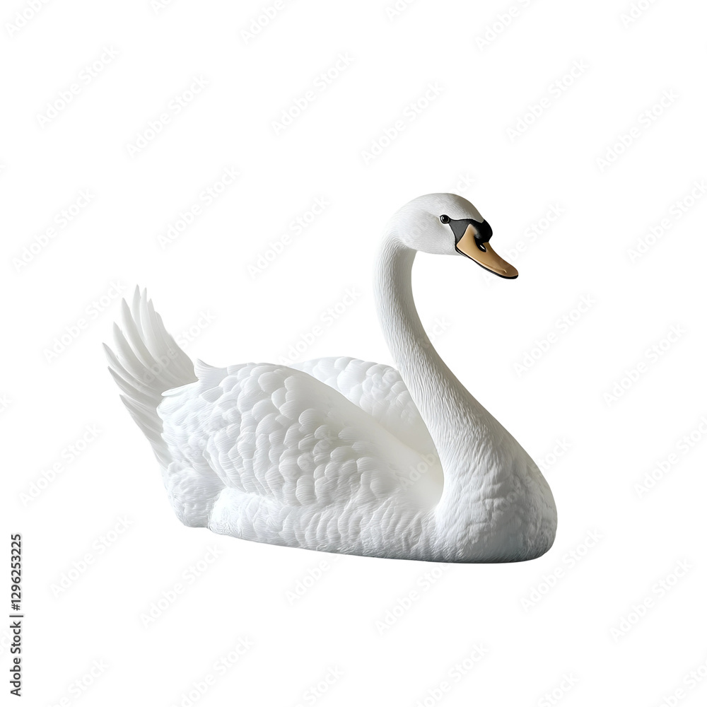 Obraz premium lifelike swan