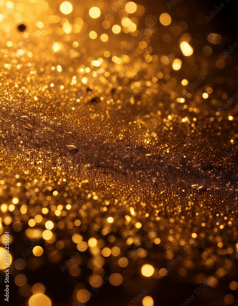 A close-up of microscopic gold particles, reflecting light in a mesmerizing, abstract pattern, showcasing their shimmering texture and intricate details. A close-up of microscopic gold particles, reflecting light in a mesmerizing, abstract pattern, showcasing their shimmering texture and intricate details.