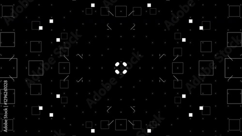スタイリッシュなモノクロのシェイプアニメ、幾何学的なモーショングラフィックス、オーバーレイ素材 
Stylish monochrome shape animations, geometric motion graphics and overlay materials