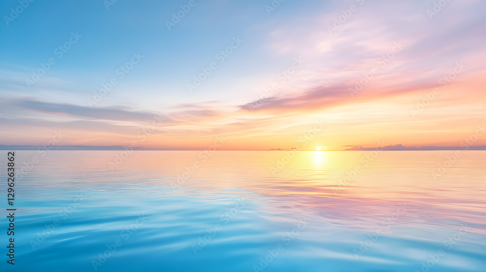 A breathtaking ocean sunset with soft pastel colors reflecting on the water. Perfect for relaxation content, travel marketing, and coastal scenery visuals. Selective focus A breathtaking ocean sunset with soft pastel colors reflecting on the water. Perfect for relaxation content, travel marketing, and coastal scenery visuals. Selective focus