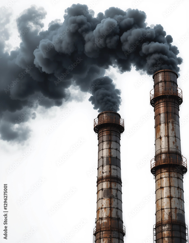 Industrial Smoke Stack – Symbol of Pollution Industrial Smoke Stack – Symbol of Pollution
