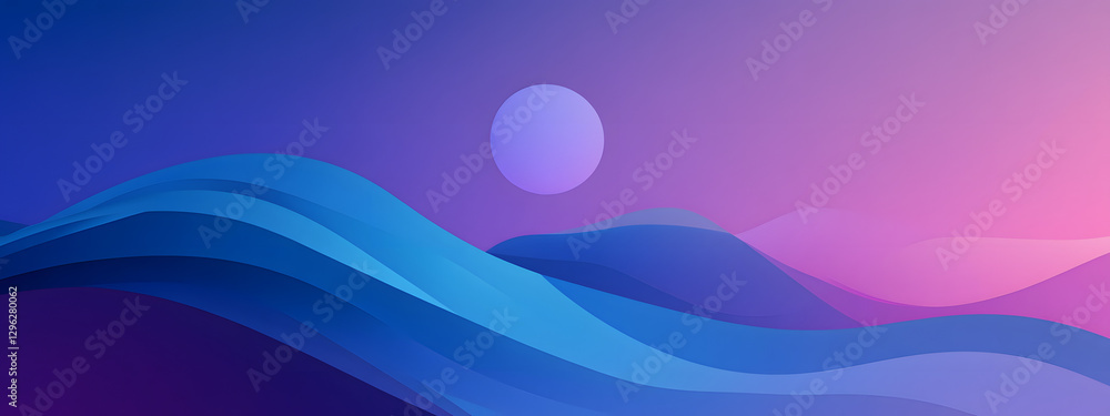 The logo design of the round-shaped mobile phone wallpaper features a gradient background with blue and purple tones
The logo design of the round-shaped mobile phone wallpaper features a gradient background with blue and purple tones