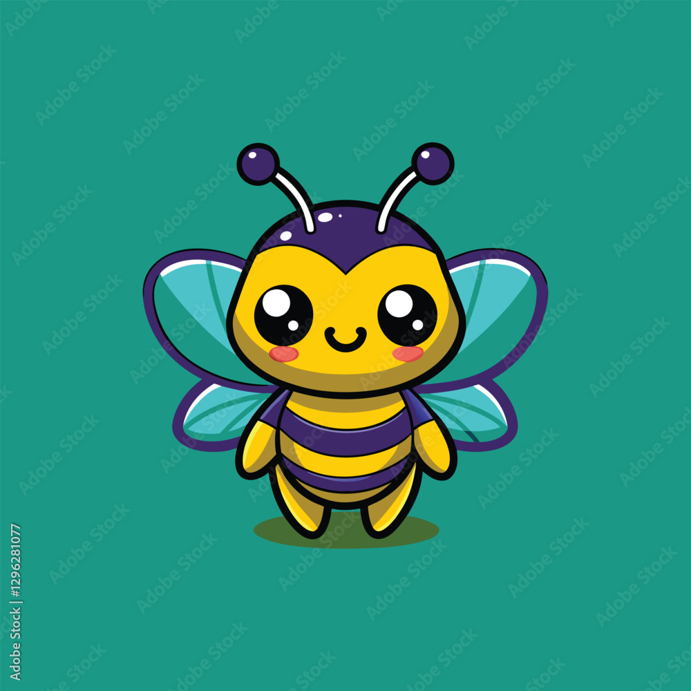 Fototapeta premium bee and honey