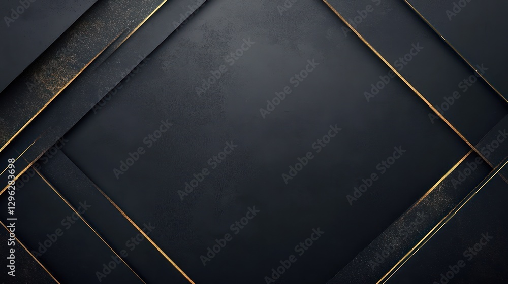 Obraz premium Abstract dark gold lines background design
