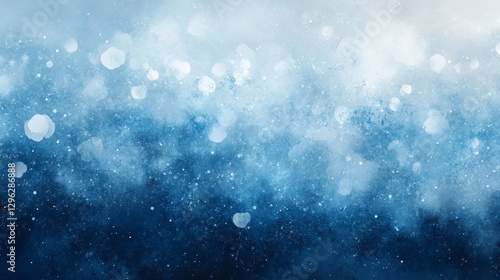 An abstract blue watercolor background displays bokeh effects and textures nicely