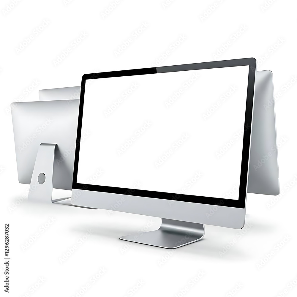 Modern and slim LCD for computer image of digital. Modern and slim LCD for computer image of digital.