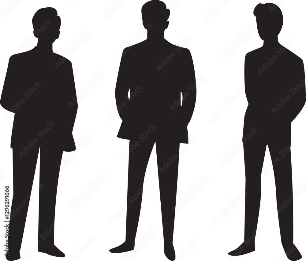 custom made wallpaper toronto digitalBusinessman standing in front of large group of business people silhouette