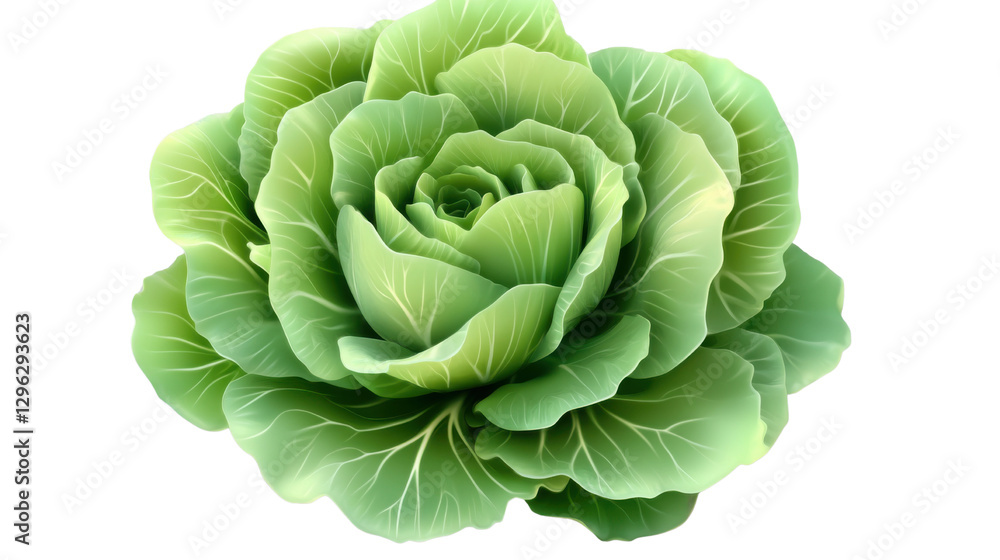Obraz premium cabbage isolated on white background