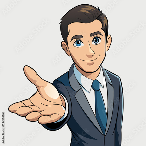 businessman showing thumbs up
