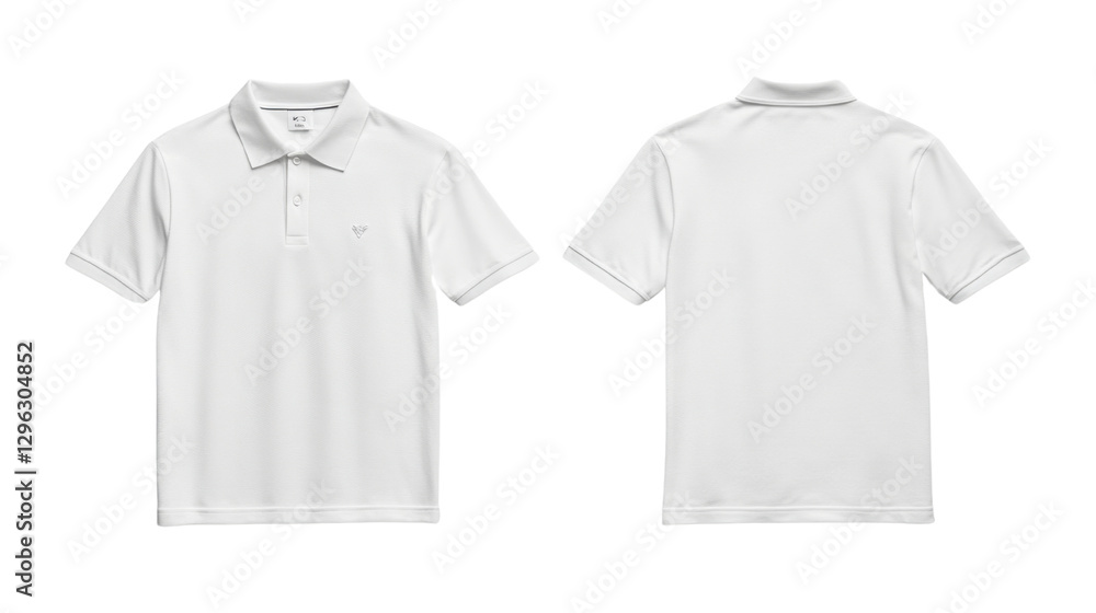 Fototapeta premium white t shirt template isolated on transparent background