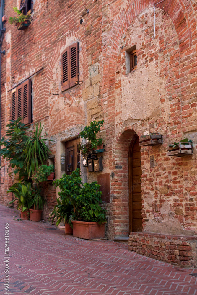 Fototapeta premium The village of Certaldo in Tuscany