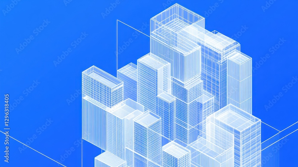 Isometric city skyline, digital rendering, urban development, future city, technology background Isometric city skyline, digital rendering, urban development, future city, technology background