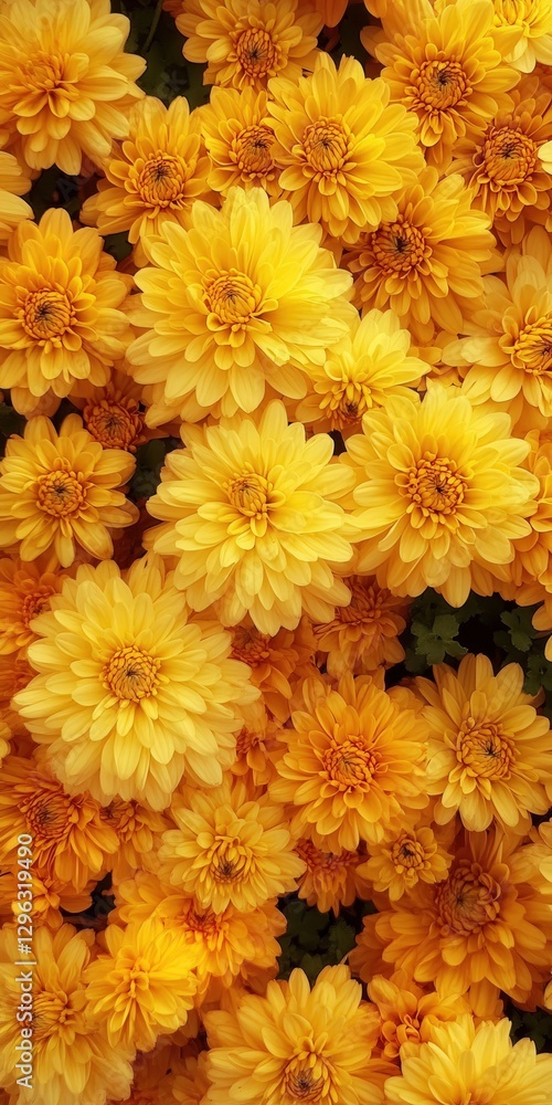 yellow and orange chrysanthemums captured with a shallow depth of field. The focus is on the vivid petals yellow and orange chrysanthemums captured with a shallow depth of field. The focus is on the vivid petals