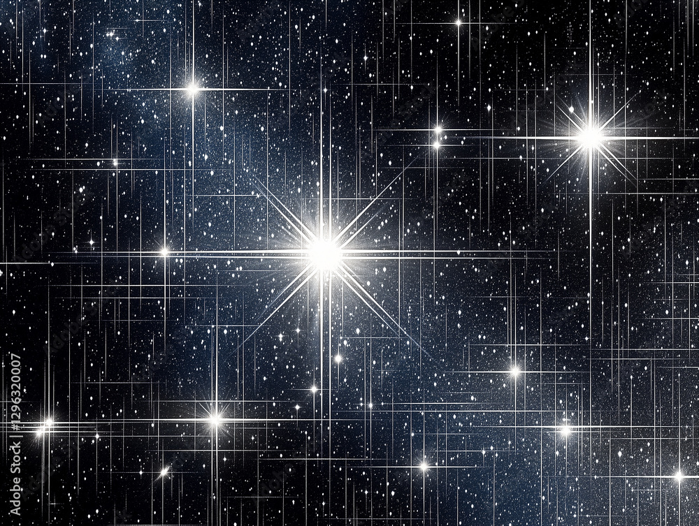 Fototapeta premium Nighttime background with stars