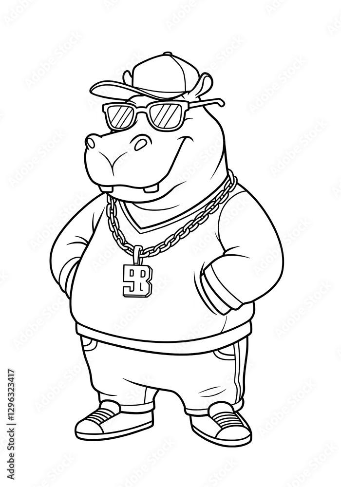 hippopotamus coloring hippopotamus coloring