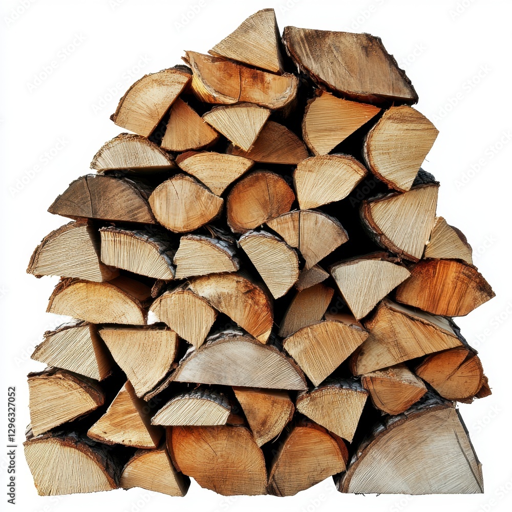 Stacked Firewood Logs in a Neat Arrangement for Cozy Atmosphere Stacked Firewood Logs in a Neat Arrangement for Cozy Atmosphere