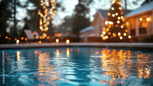 Wallpaper Mural Clear pool water during the holiday season. Torontodigital.ca