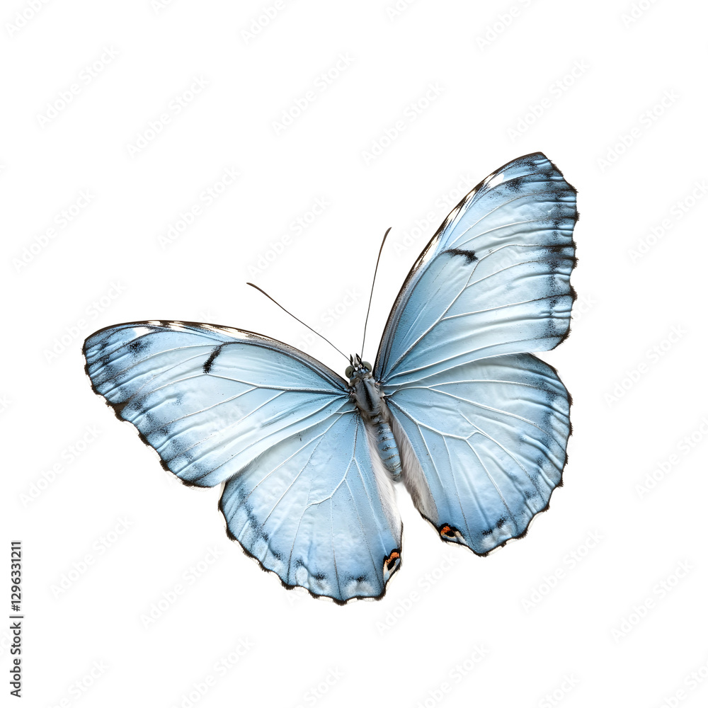 Obraz premium delicate pale blue butterfly
