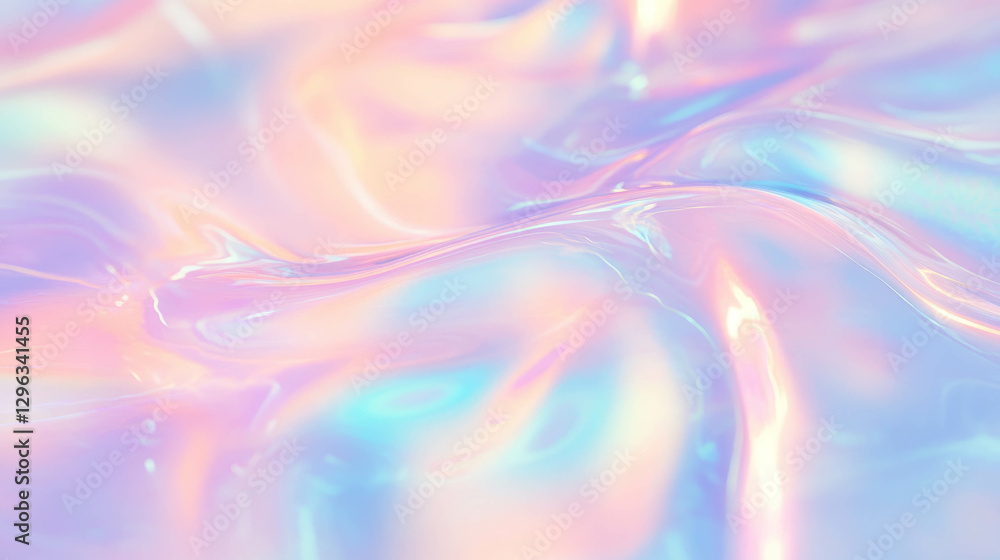 Obraz premium Iridescent bubble texture with pastel colors for creative background design