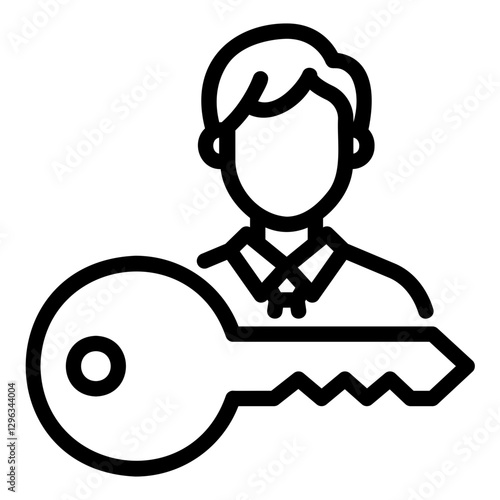 key person Line Icon