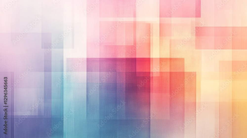 Abstract geometric shapes of various colors create artistic visual effect Abstract geometric shapes of various colors create artistic visual effect