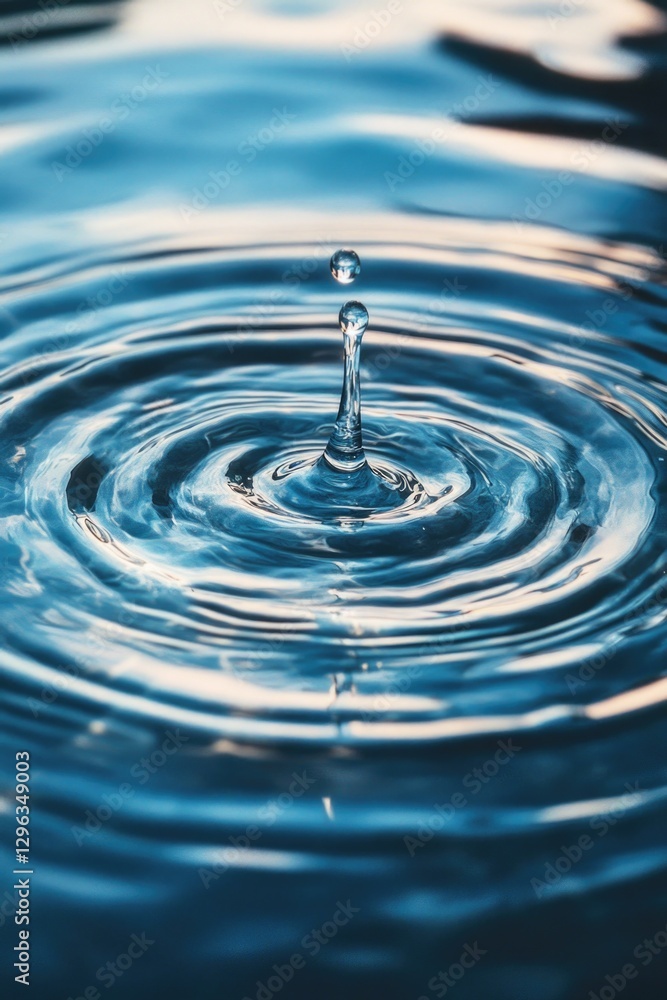 Droplet Water Ripples