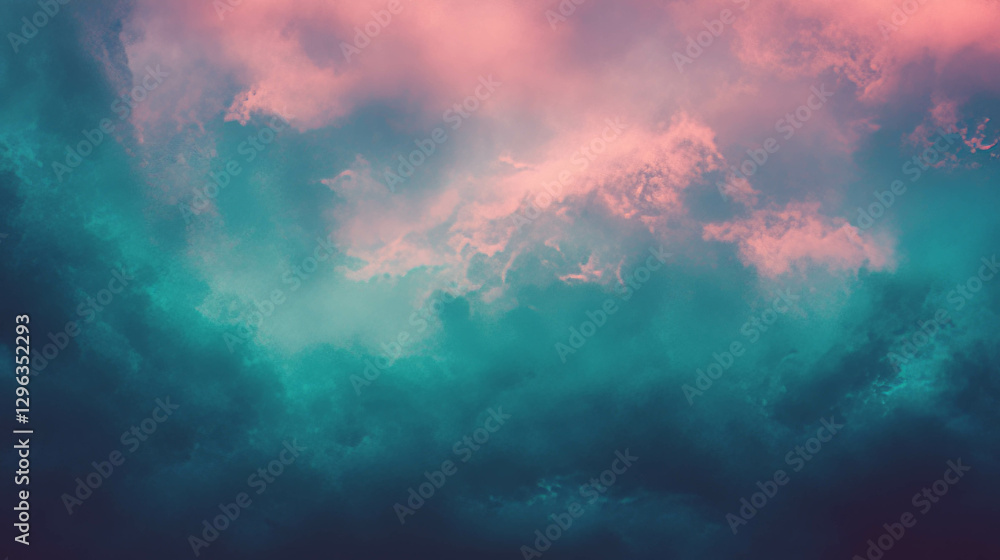 Obraz premium Dark and cloudy sky texture with vivid colors and atmospheric clouds for artistic design