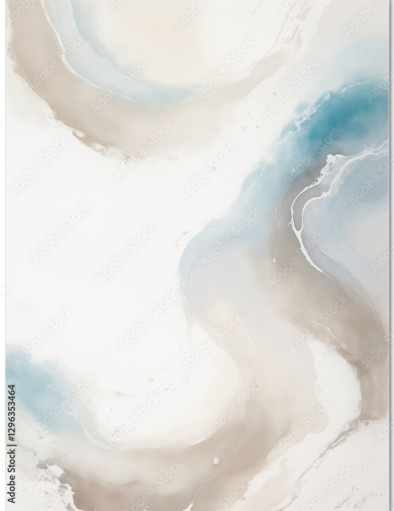 Obraz premium splashes - abstract light blue waves background - Generative AI